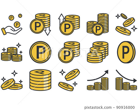 錢日元插圖素材 錢日元插圖素材 90916800