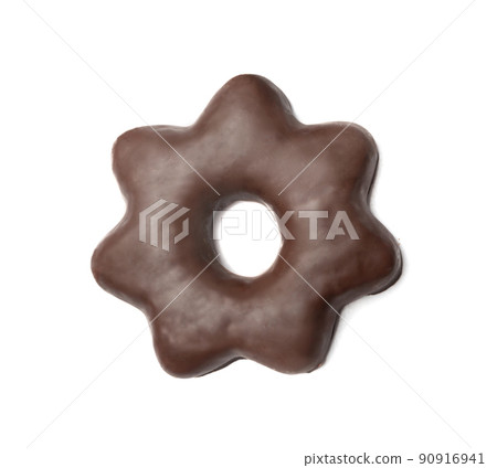 Chocolate Gingerbread Isolated, Star Shaped Pryanik 90916941