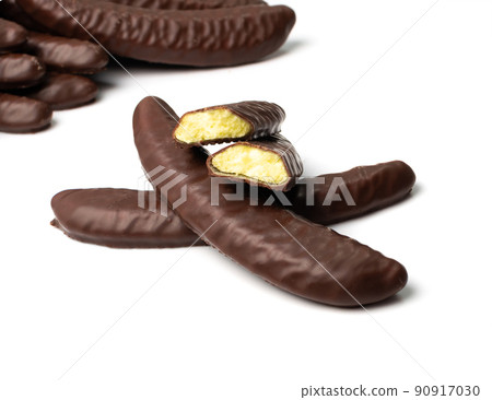 Chocolate Banana Isolated 90917030