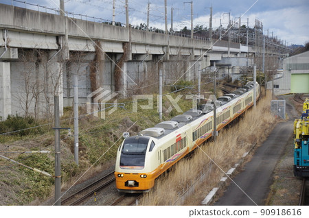 Tohoku Main Line Shinkansen Non-regular Section Temporary Rapid 653 Series Inaho Color Tohoku Main Line Shinkansen Non-regular Section Temporary Rapid 653 Series Inaho Color 90918616