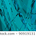 Transparent watercolor sea ocean wave blue turquoise colored background. gradient from white to blue 90919131