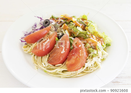 Delicious cold pasta 90921608