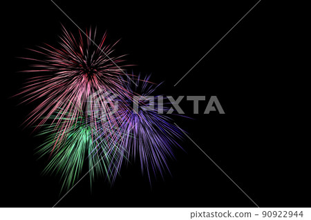 3D illustration of fireworks background background 90922944
