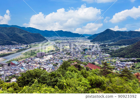 View of the Chikuma River from the ruins of Arato Castle View of the Chikuma River from the ruins of Arato Castle 90923392