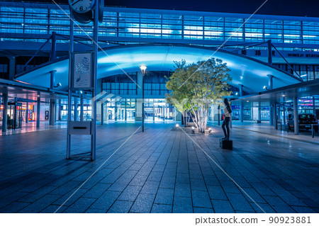 Himeji Station at night 90923881