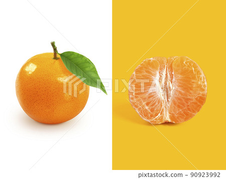 Creative layout made of Orange fruit . Flat lay. Food concept Creative layout made of Orange fruit . Flat lay. Food concept 90923992