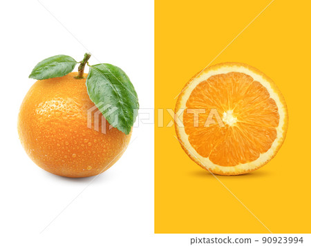 Creative layout made of Orange fruit . Flat lay. Food concept Creative layout made of Orange fruit . Flat lay. Food concept 90923994