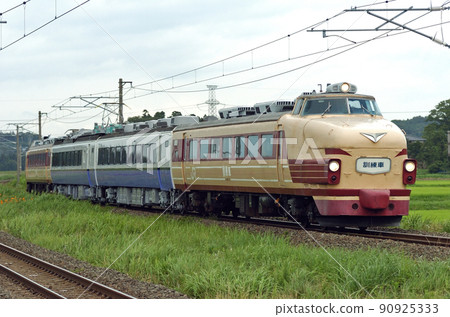 東北本線松川足立JR東485系列K26編隊(勝田)試車 90925333