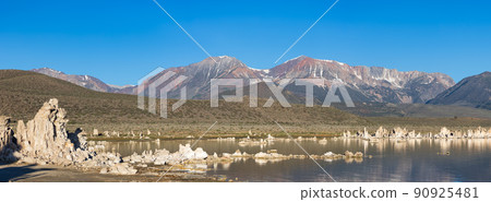 Tufa towers rock formation in Mono Lake. 90925481
