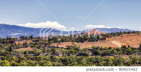Residential Homes on top of a hill. Residential Homes on top of a hill. 90925482