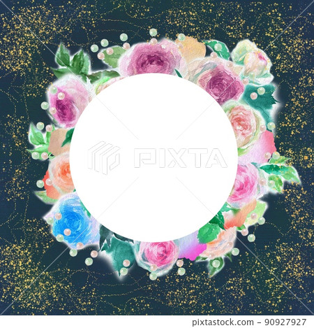 飄揚的玫瑰花瓣和粉紅玫瑰 Pierre de Ronsard 的插花水彩插圖 飄揚的玫瑰花瓣和粉紅玫瑰 Pierre de Ronsard 的插花水彩插圖 90927927