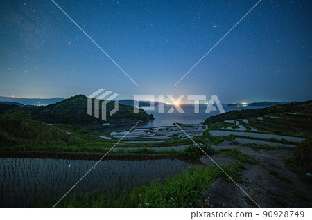 Doya Rice Terraces and the Starry Sky Doya Rice Terraces and the Starry Sky 90928749