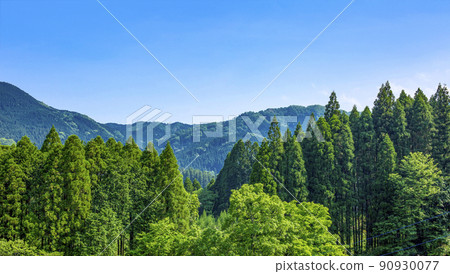 Sugiyama ridgeline and blue sky 90930077
