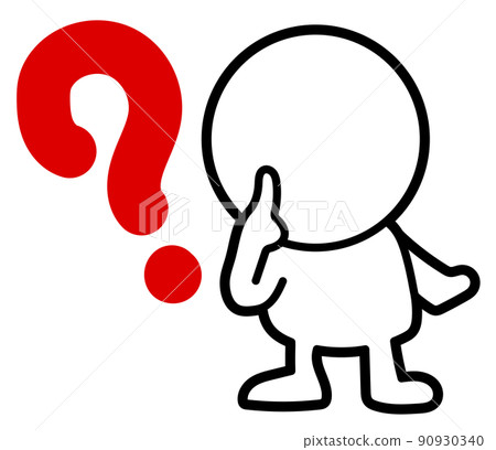 Illustration of a two-headed white person becoming a hatena 90930340