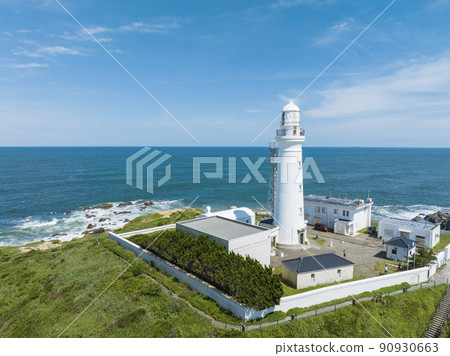 Inubosaki Lighthouse from the sky 90930663