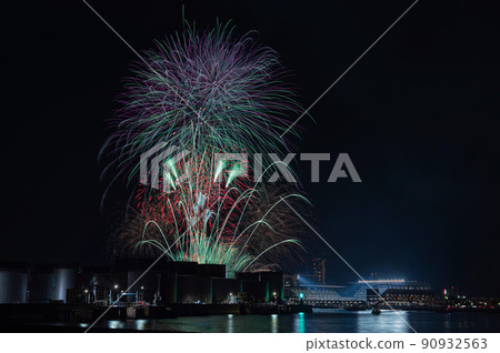 Kitakyushu art fireworks Kitakyushu art fireworks 90932563