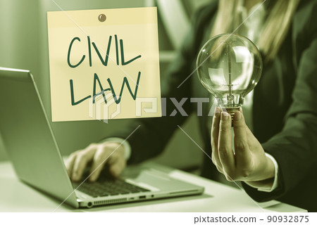 Handwriting text Civil Law. Word Written on Law concerned with private relations between members of community -47215 Handwriting text Civil Law. Word Written on Law concerned with private relations between members of community -47215 90932875