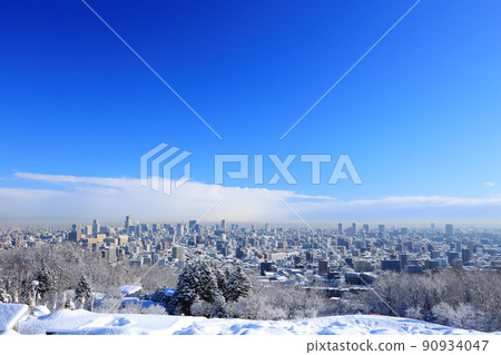 從旭山紀念公園到札幌的冬日早晨 從旭山紀念公園到札幌的冬日早晨 90934047