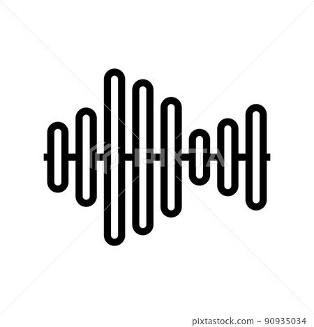 sound equalizer line icon vector illustration 90935034