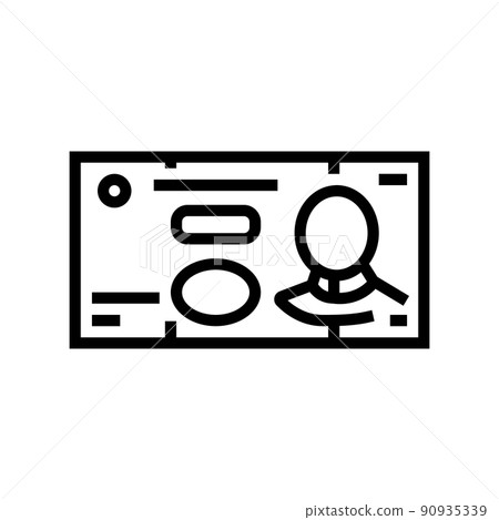 yuan cny line icon vector illustration 90935339