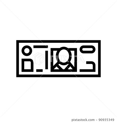 australian dollar line icon vector illustration 90935349