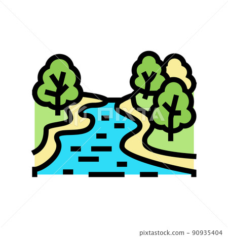 river nature color icon vector illustration river nature color icon vector illustration 90935404
