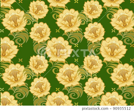 Floral Seamless Background Vector Floral Seamless Background Vector 90935512
