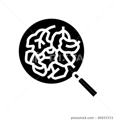 raw spinach glyph icon vector illustration 90935553