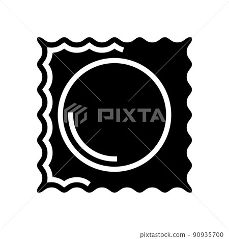 ravioli pasta glyph icon vector illustration ravioli pasta glyph icon vector illustration 90935700