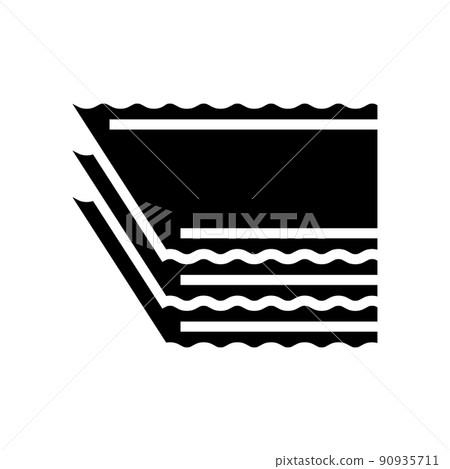 lasagna pasta glyph icon vector illustration lasagna pasta glyph icon vector illustration 90935711