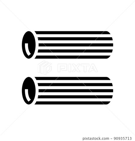 rigatoni pasta glyph icon vector illustration rigatoni pasta glyph icon vector illustration 90935713