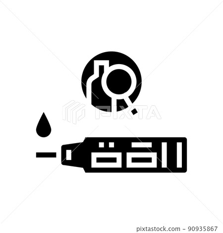 urine alcohol test device glyph icon vector illustration urine alcohol test device glyph icon vector illustration 90935867