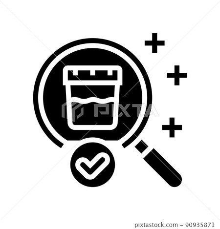 negative drug test glyph icon vector illustration negative drug test glyph icon vector illustration 90935871