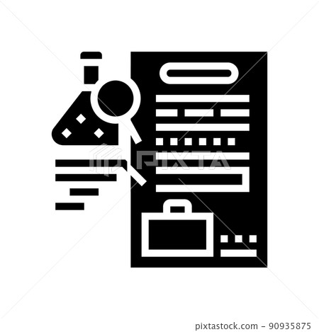 pre-employment drug test glyph icon vector illustration pre-employment drug test glyph icon vector illustration 90935875