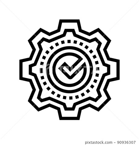 service quality line icon vector illustration 90936307