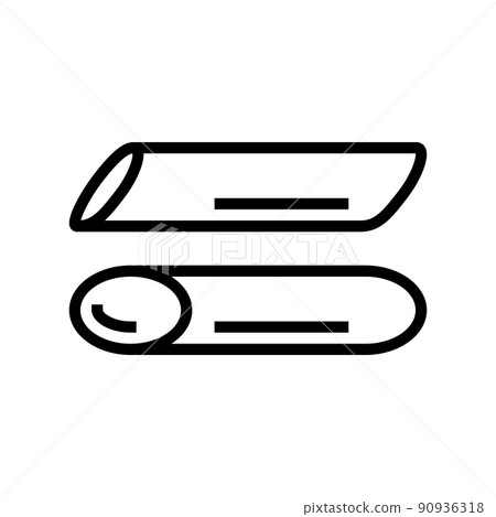 penne pasta line icon vector illustration penne pasta line icon vector illustration 90936318