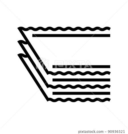 lasagna pasta line icon vector illustration lasagna pasta line icon vector illustration 90936321