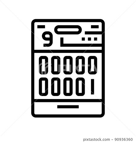 panel 9 drug test line icon vector illustration panel 9 drug test line icon vector illustration 90936360