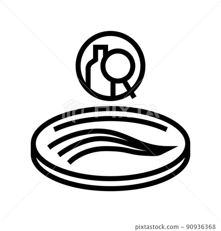 hair follicle alcohol test line icon vector illustration hair follicle alcohol test line icon vector illustration 90936368