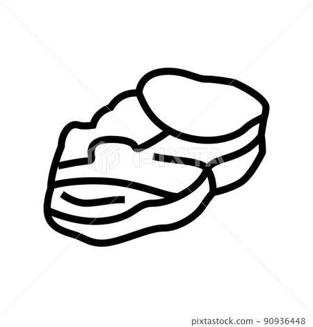 grill beef line icon vector illustration grill beef line icon vector illustration 90936448