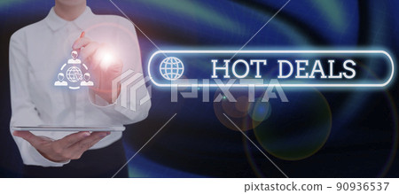 Conceptual display Hot Deals. Business approach An agreement through which one of the paties is offered and accept -49140 90936537