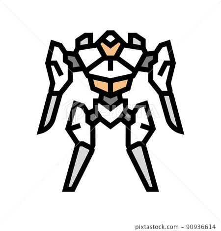 future robot color icon vector illustration future robot color icon vector illustration 90936614