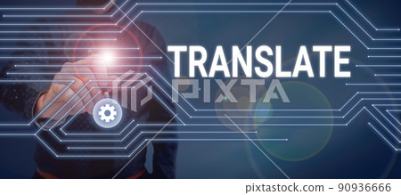 Text caption presenting Translate. Word Written on Another word with same equivalent meaning of a target language Plain Whiteboard With Hand Drawing Guide Line For Steps Over World Globe. Text caption presenting Translate. Word Written on Another word with same equivalent meaning of a target language Plain Whiteboard With Hand Drawing Guide Line For Steps Over World Globe. 90936666