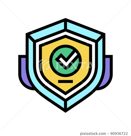 badge quality color icon vector illustration 90936722
