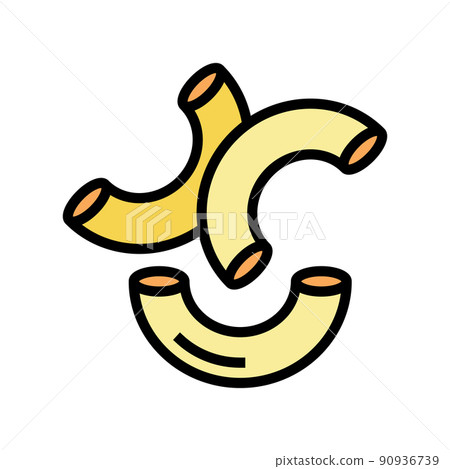 macaroni pasta color icon vector illustration macaroni pasta color icon vector illustration 90936739