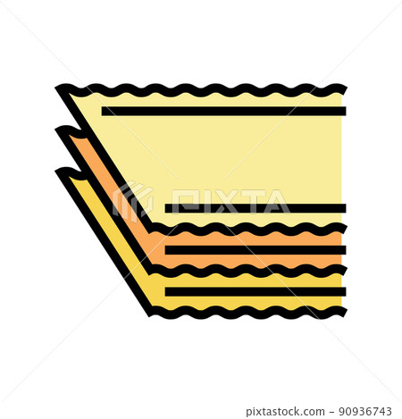 lasagna pasta color icon vector illustration lasagna pasta color icon vector illustration 90936743