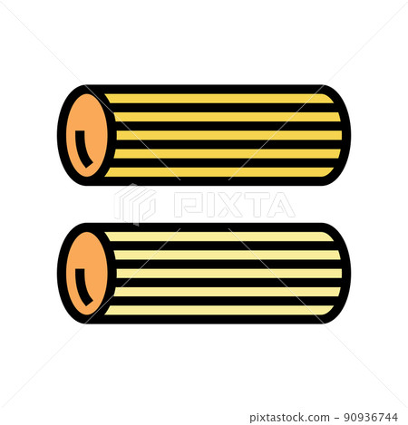 rigatoni pasta color icon vector illustration rigatoni pasta color icon vector illustration 90936744