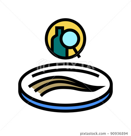 hair follicle alcohol test color icon vector illustration 90936894
