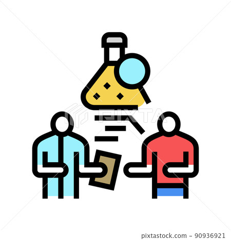 medical review officer examination mro color icon vector illustration medical review officer examination mro color icon vector illustration 90936921