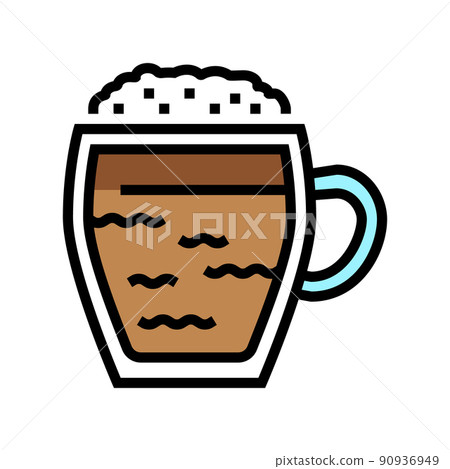 hot chocolate color icon vector illustration 90936949